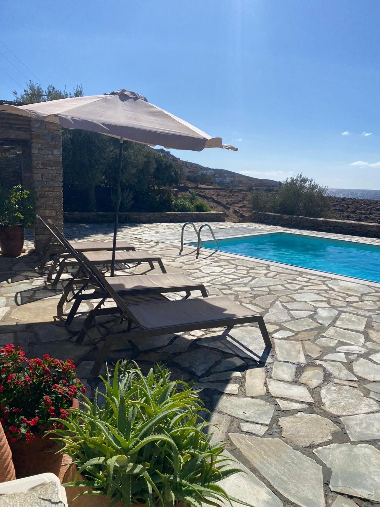 Sunset Villa With Swimming Pool At Tzia Ligia  外观 照片